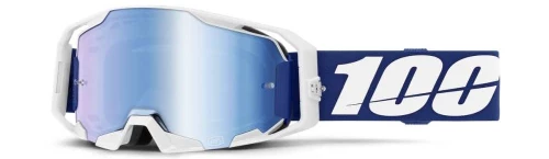 100% Armatic Goggle Blue - Mirror Blue Lens