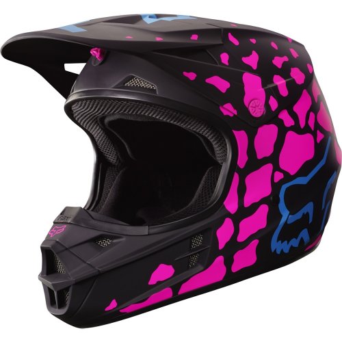 Fox V1 Grav MX17 Helmet (black/pink)