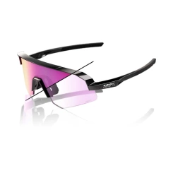 100% Slendale SL Gloss black - photochromic purple mirror
